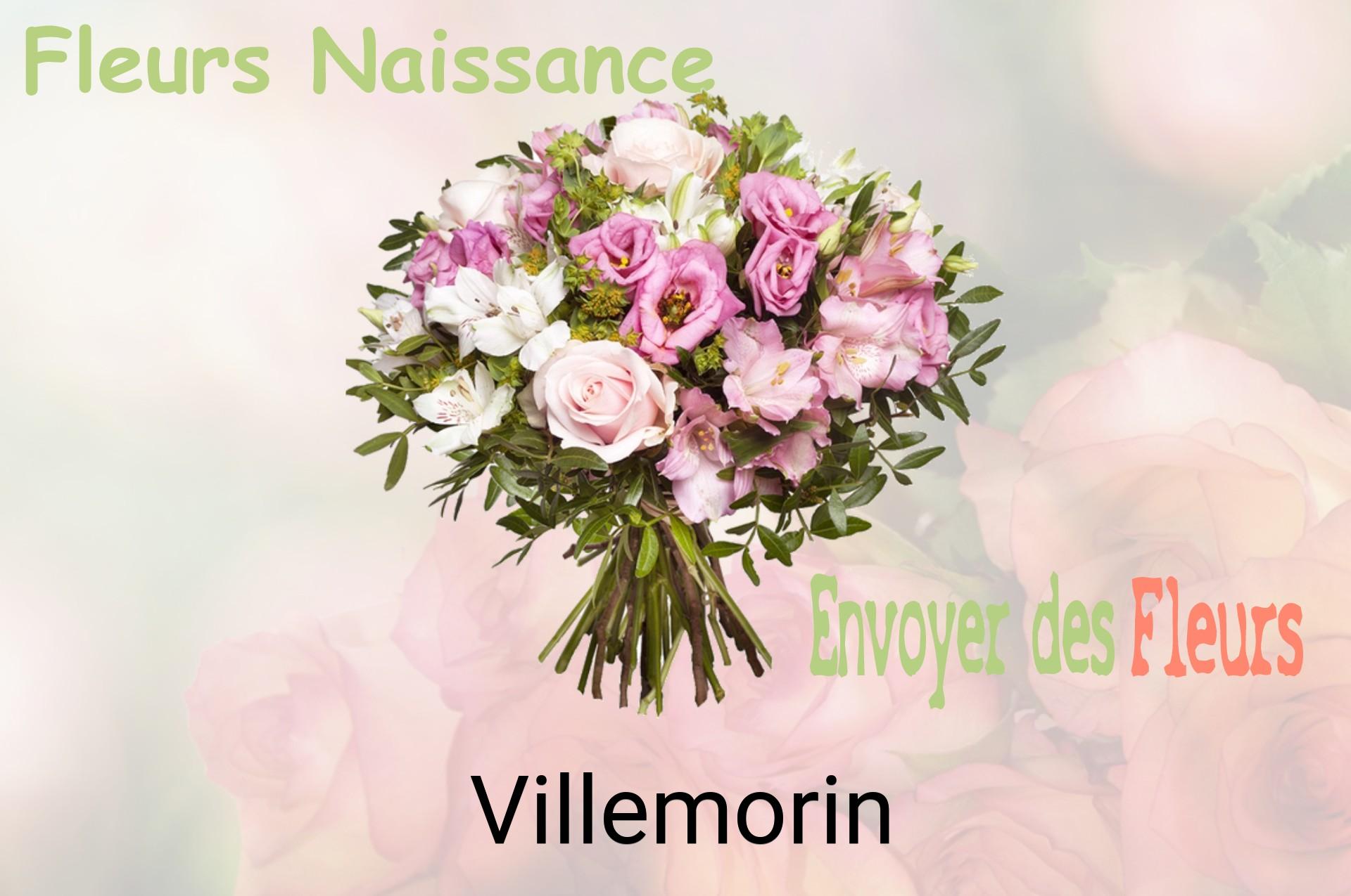 Bouquet de fleurs de naissance livré à Villemorin